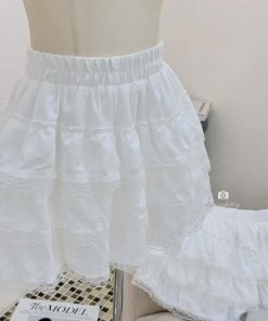 Alternative view of CHÂN VÁY MIX REN TẦNG