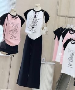 ÁO THỎ GANNI TAY CỌC GRAPLANG