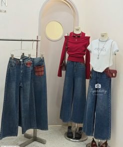 QUẦN SUÔNG TÚI MIX CARO