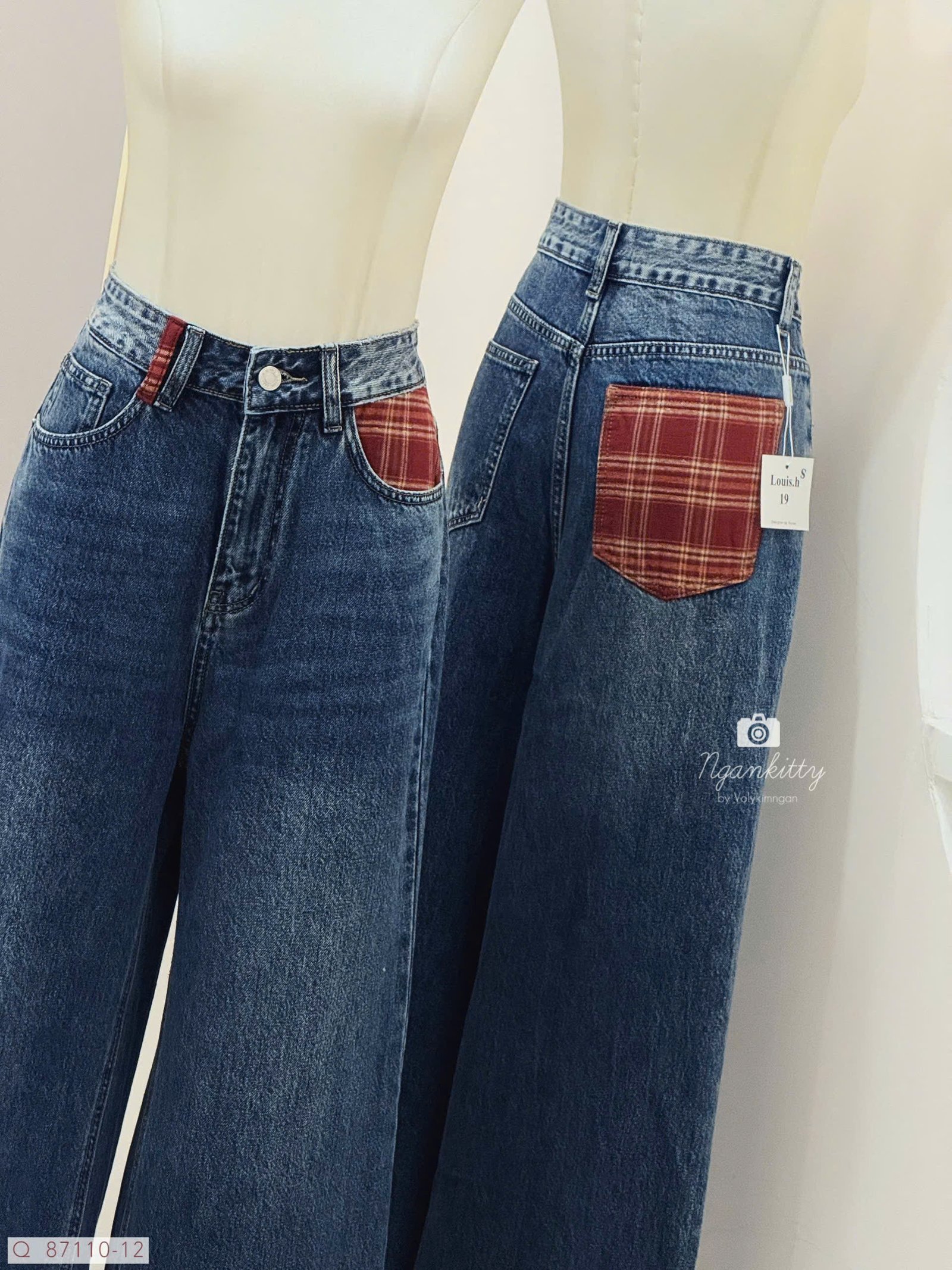 QUẦN SUÔNG TÚI MIX CARO - Hình ảnh 9