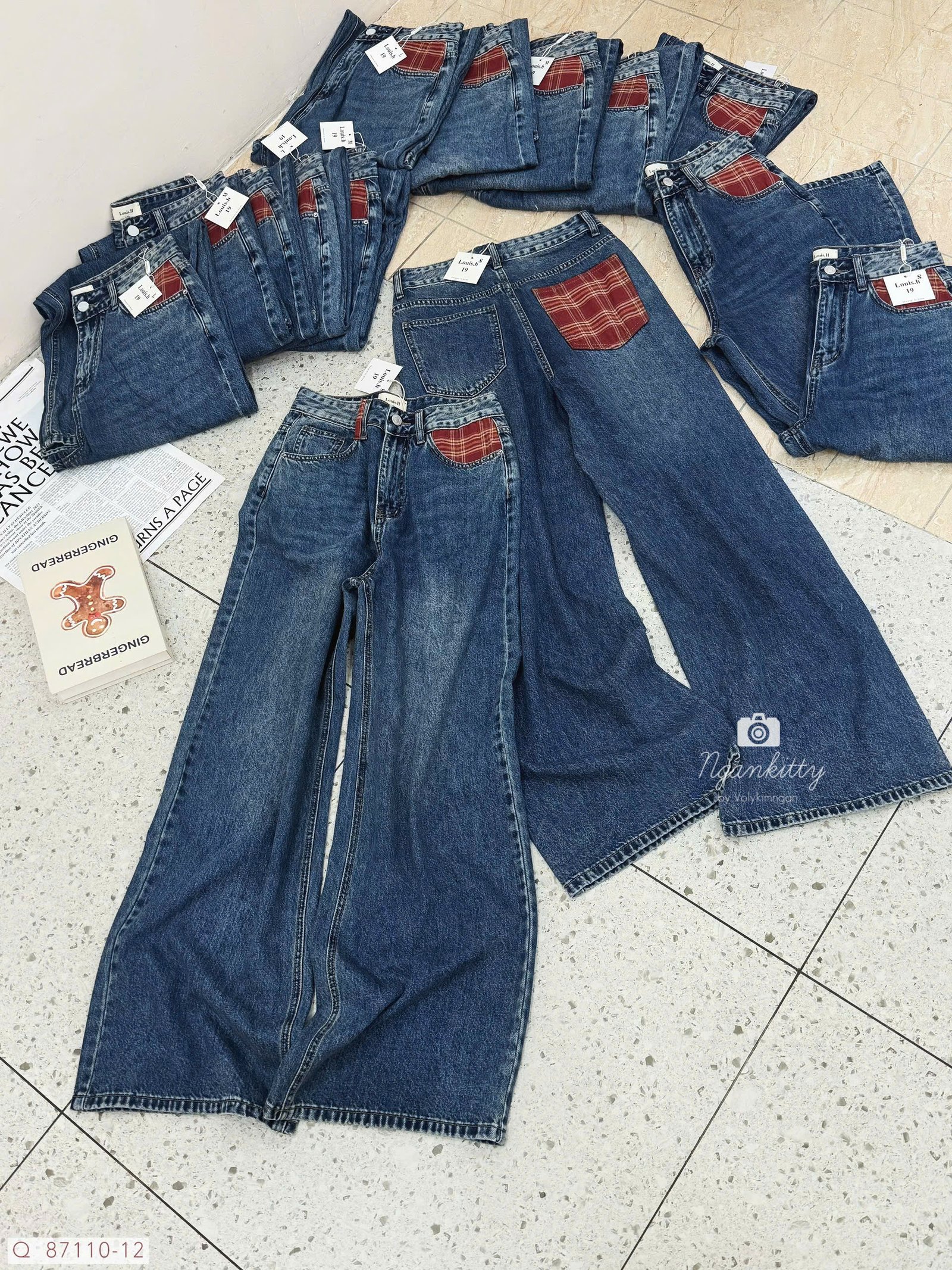 QUẦN SUÔNG TÚI MIX CARO - Hình ảnh 4