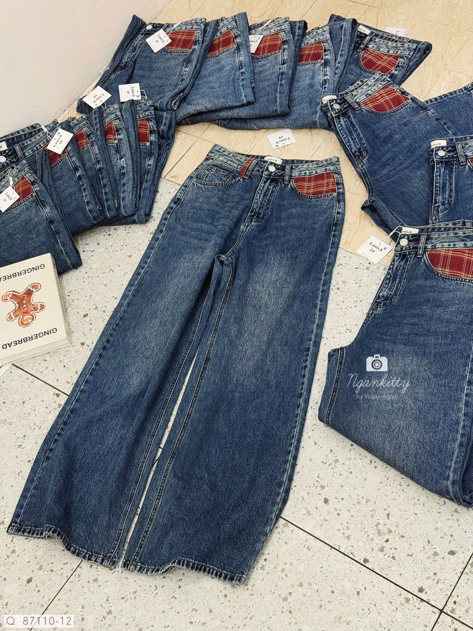 QUẦN SUÔNG TÚI MIX CARO - Hình ảnh 5