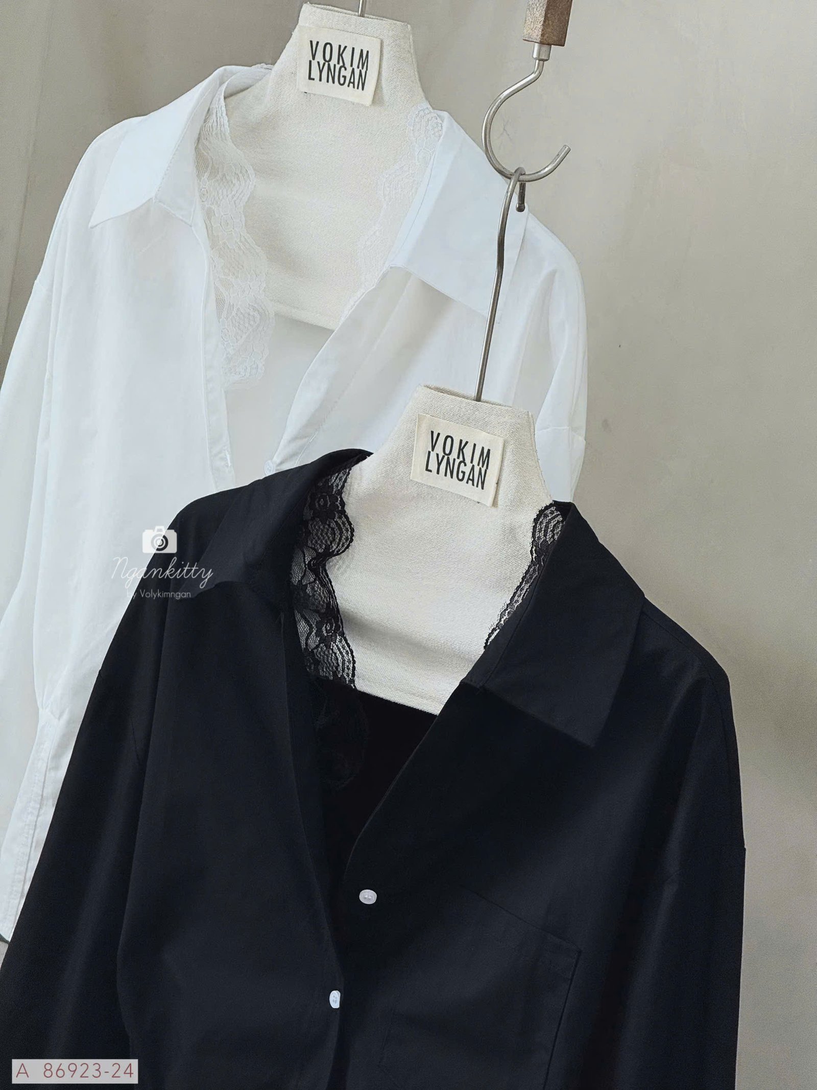 ÁO SƠMI TD REN BO NHÚNG EO - Hình ảnh 3