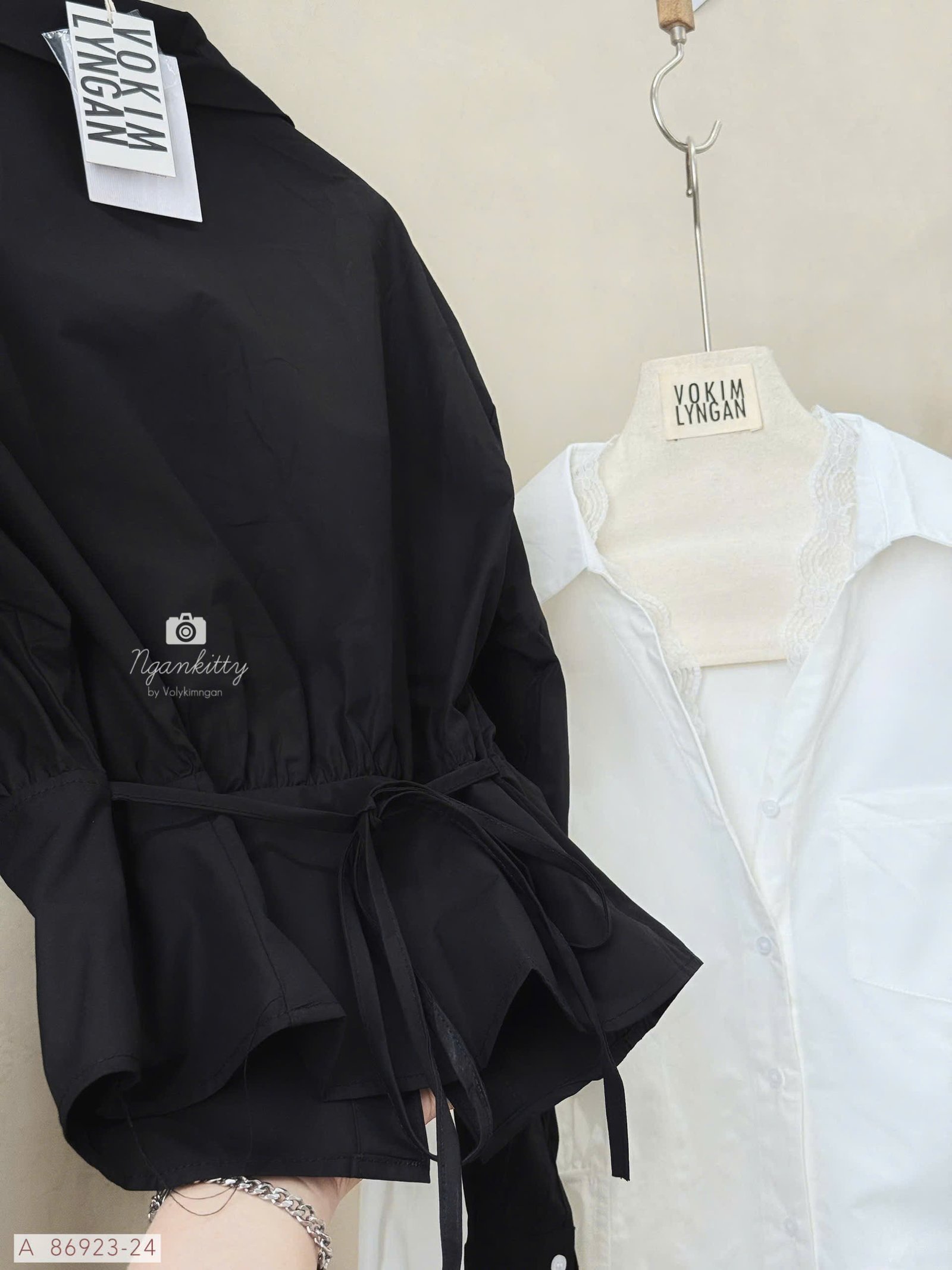 ÁO SƠMI TD REN BO NHÚNG EO - Hình ảnh 5