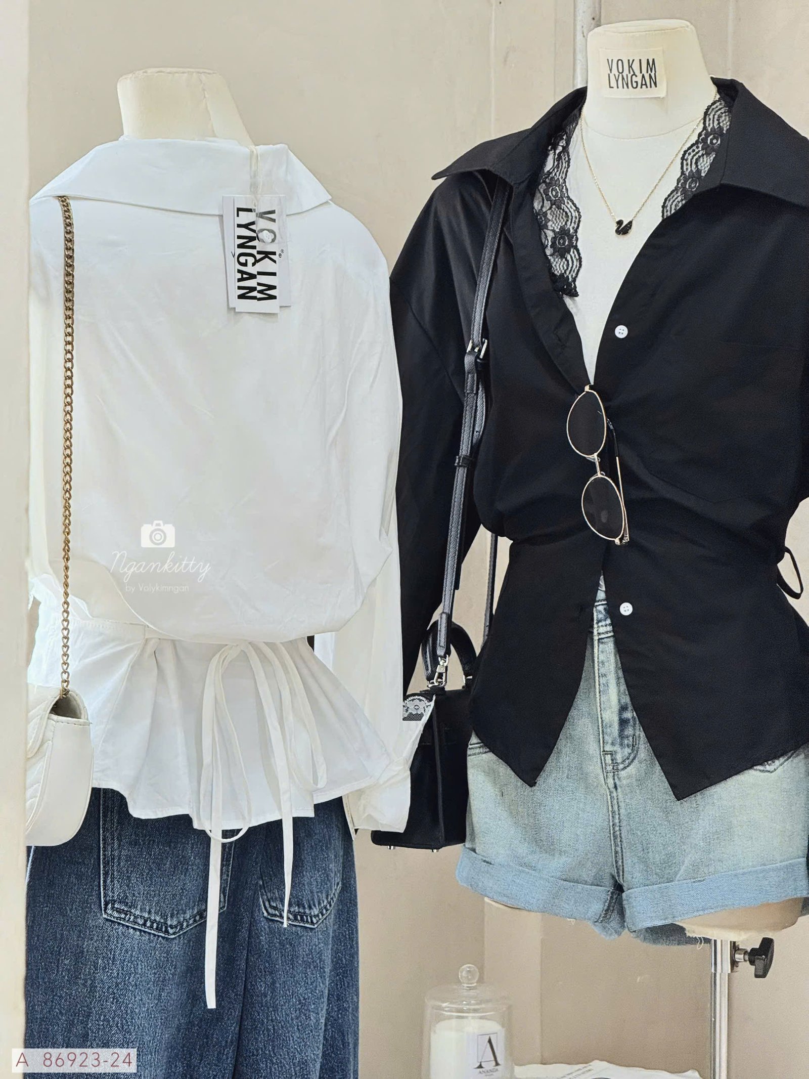 ÁO SƠMI TD REN BO NHÚNG EO - Hình ảnh 7