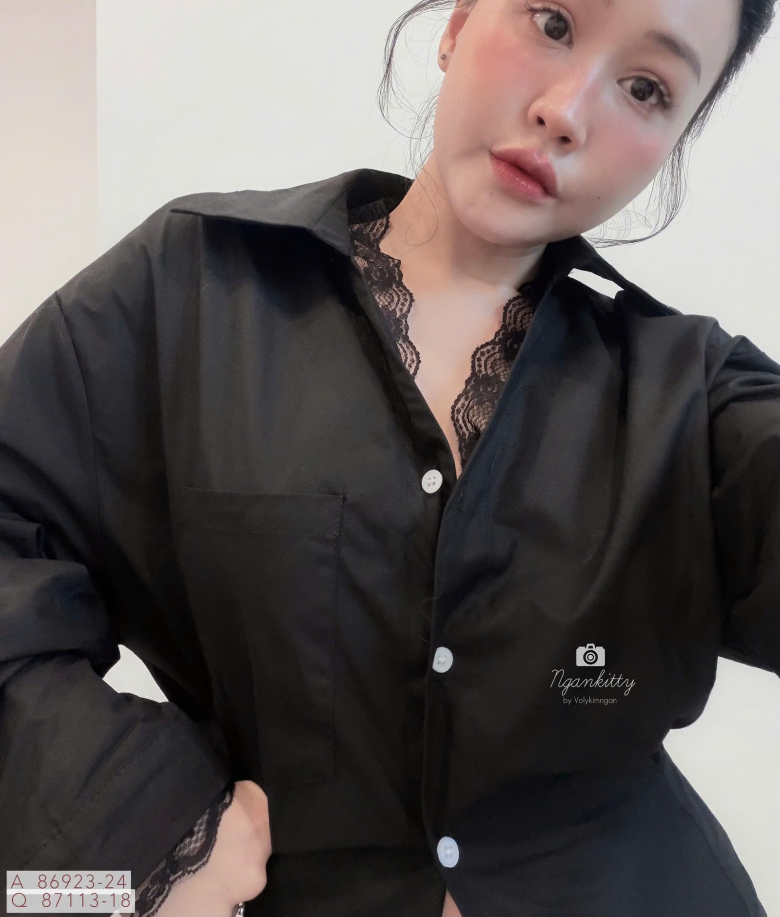 ÁO SƠMI TD REN BO NHÚNG EO - Hình ảnh 9