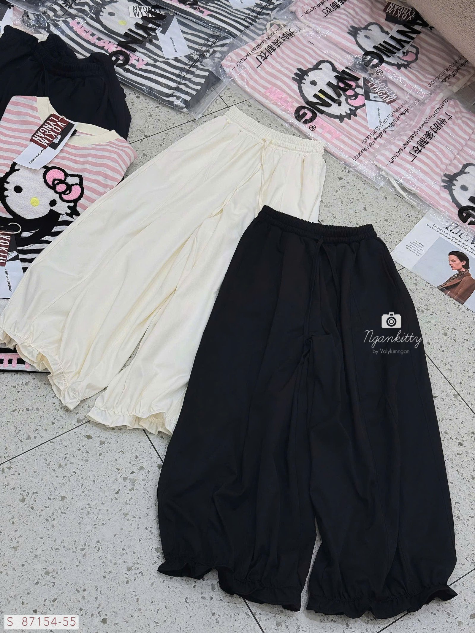 SET SỌC HELLOKITTY ÉP XÙ QUẦN POM - Hình ảnh 7