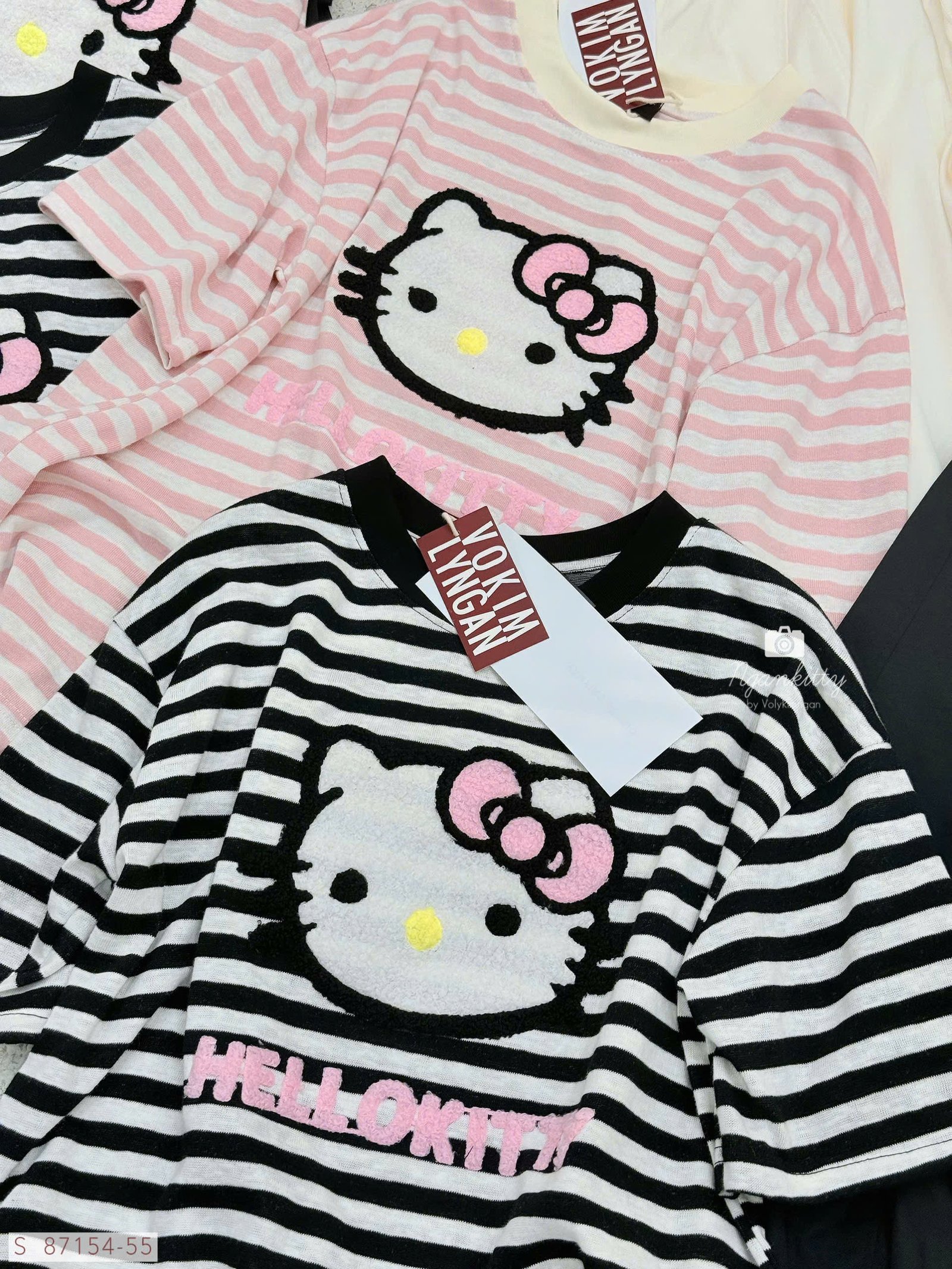 SET SỌC HELLOKITTY ÉP XÙ QUẦN POM - Hình ảnh 4