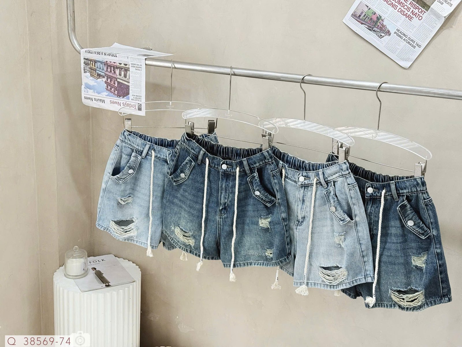 QUẦN SHORT RÁCH TÚI GẶP CHUN DÂY - Ảnh 9