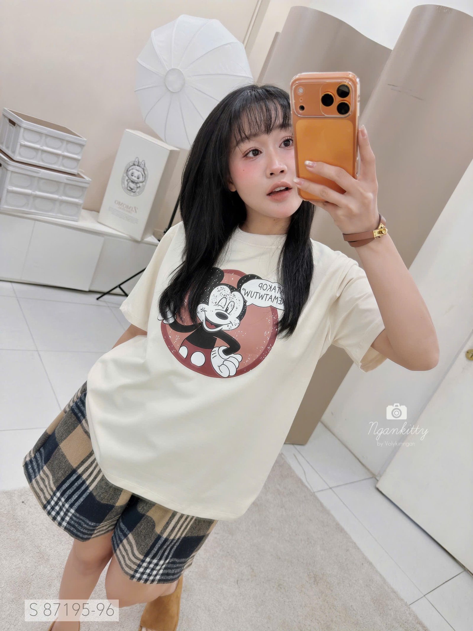 SET MICKEY QUẦN CARO