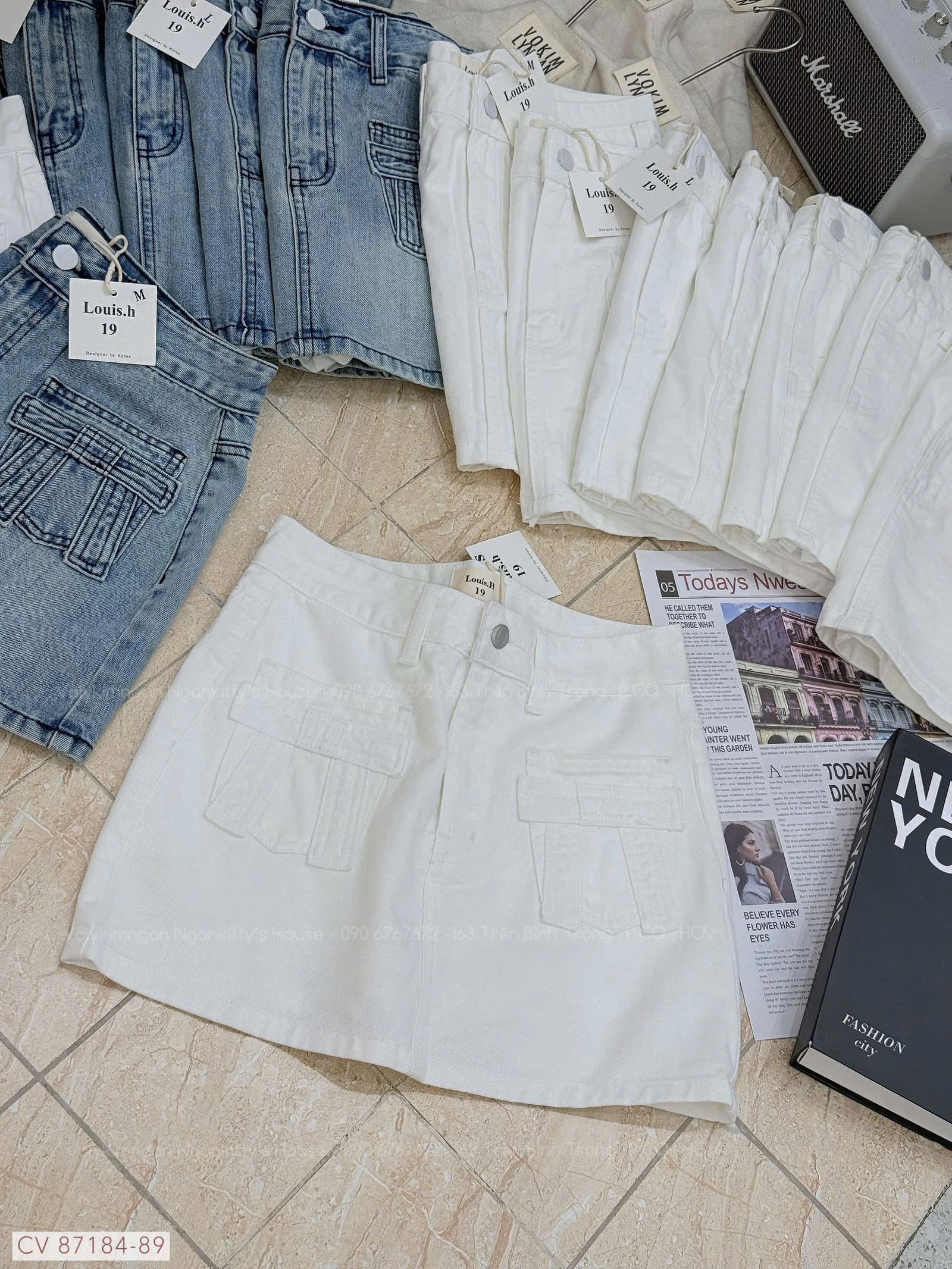 CHÂN VÁY JEAN TÚI NGƯỢC NƠ - Hình ảnh 10