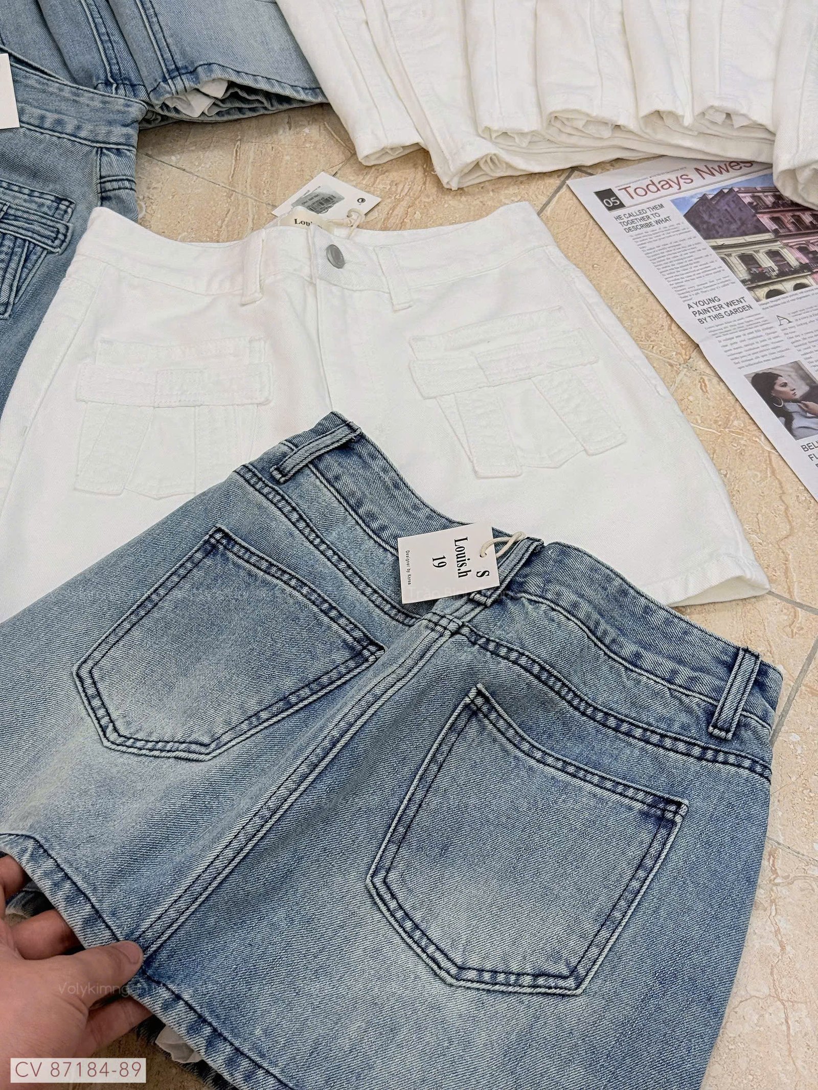 CHÂN VÁY JEAN TÚI NGƯỢC NƠ - Hình ảnh 5