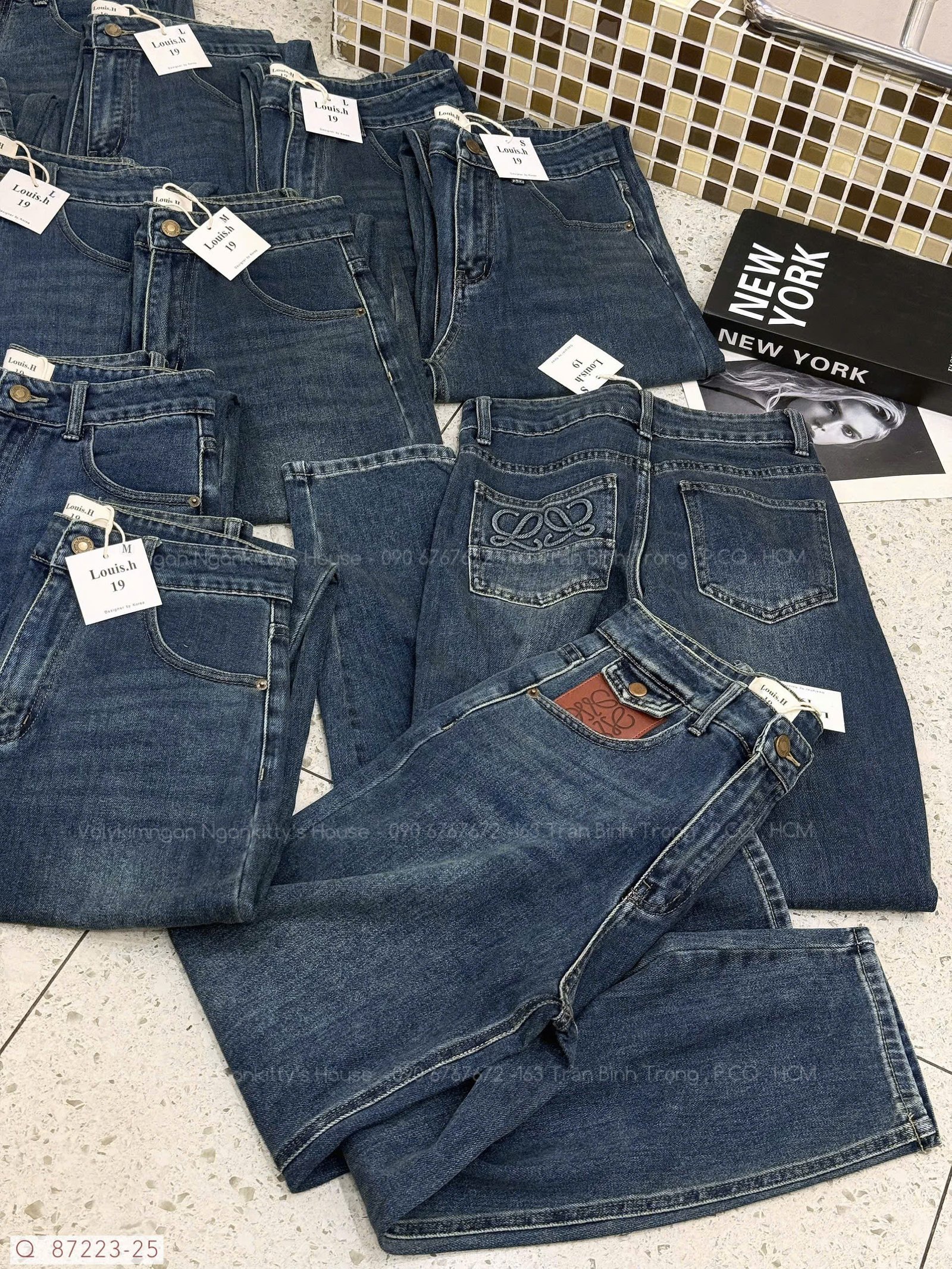 QUẦN JEAN BAGGY LOEWE MIX TÚI DA - Hình ảnh 10