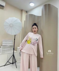 Alternative view of SET TOM&JERRY QUẦN POM SỌC