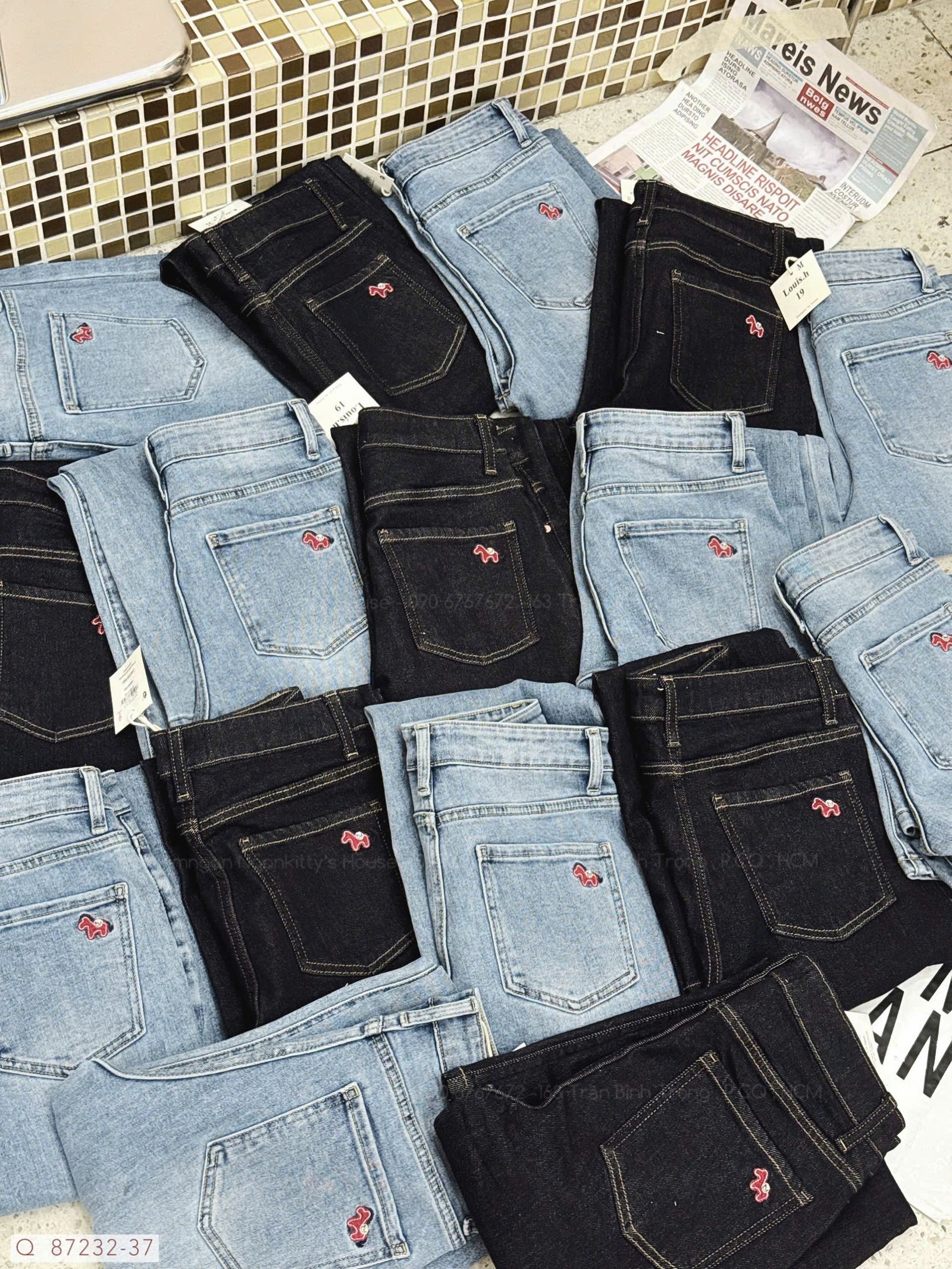 QUẦN JEAN BASS TÚI TAG LOGO NGỰA - Hình ảnh 4