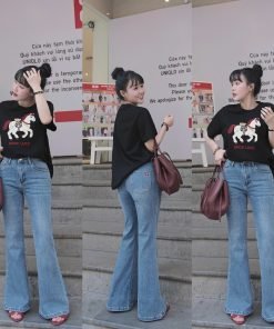 Alternative view of QUẦN JEAN BASS TÚI TAG LOGO NGỰA