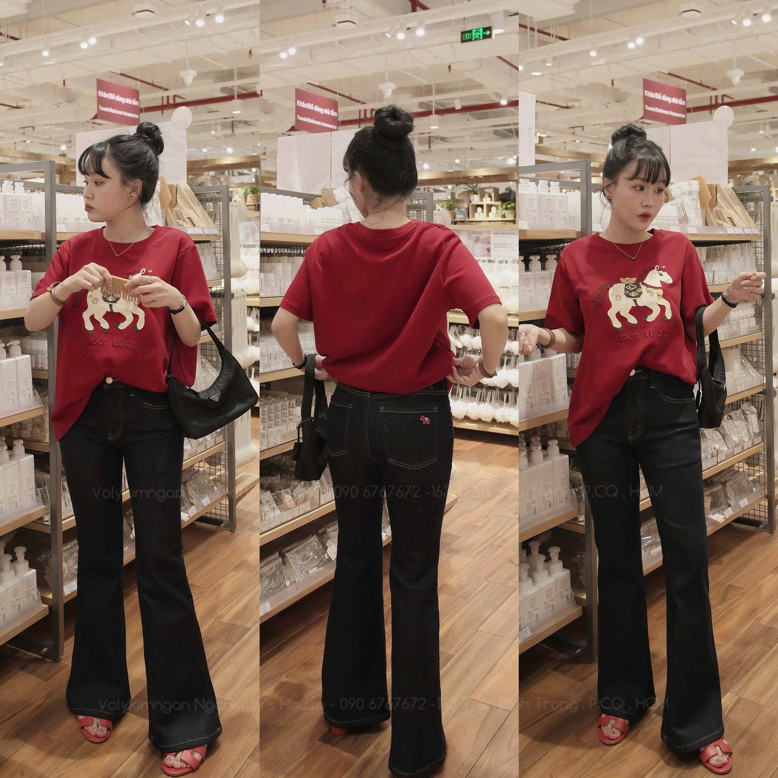 QUẦN JEAN BASS TÚI TAG LOGO NGỰA