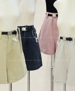 Alternative view of QUẦN SHORT JEAN NGỐ KÈM BELT