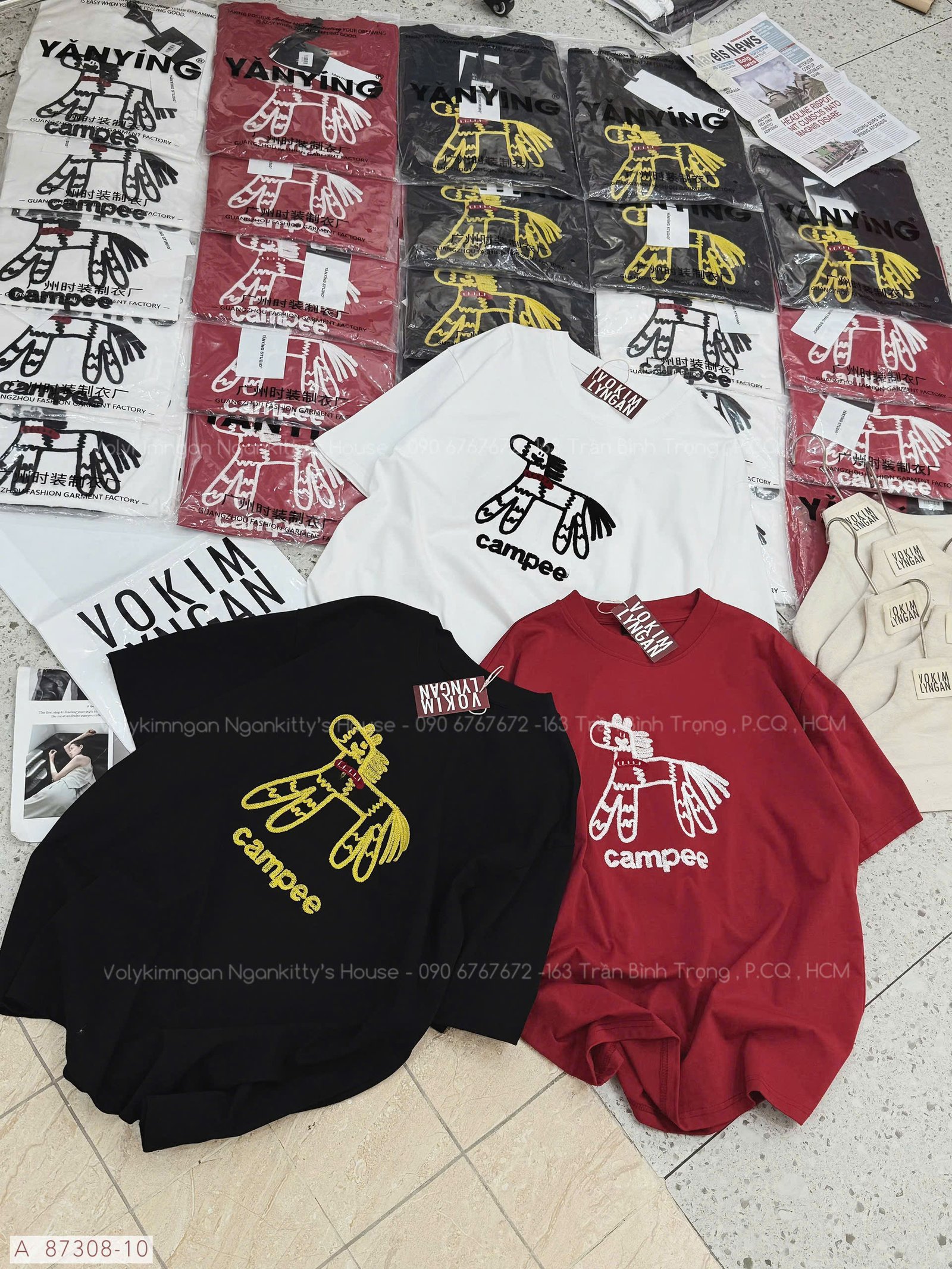 ÁO NGỰA THÊU CAMPEE