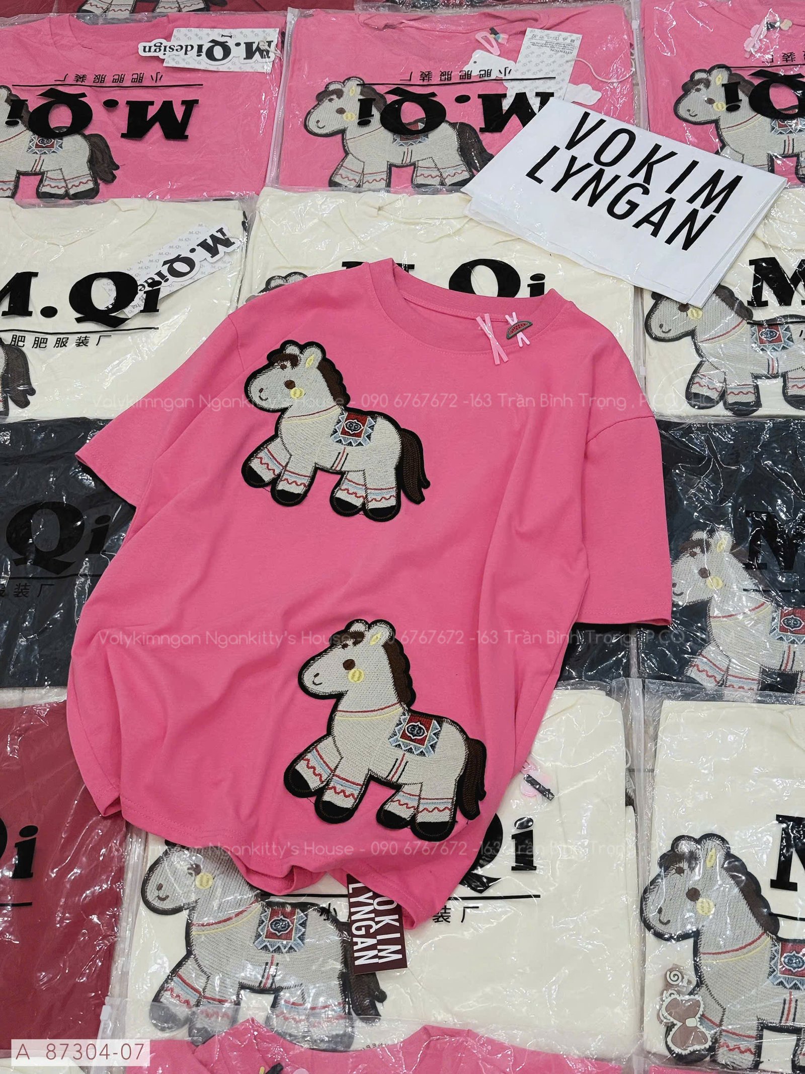 ÁO 2 NGỰA THÊU NỔI + KẸP TÓC - Hình ảnh 4