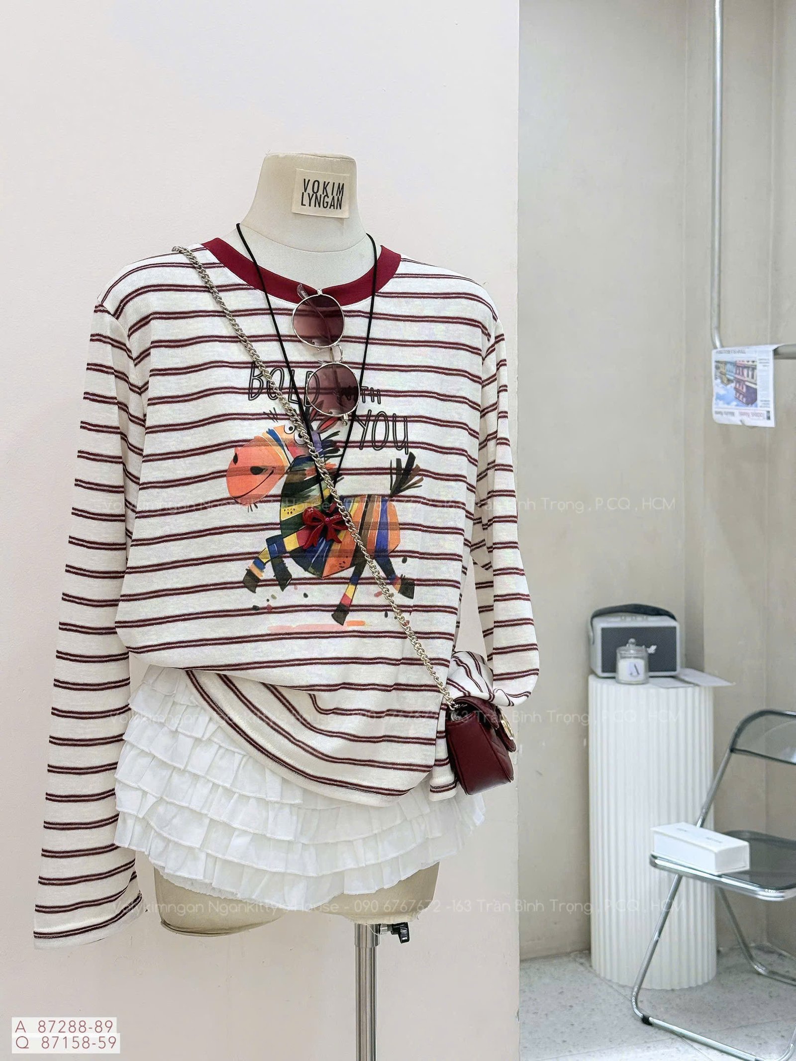 ÁO TD NGỰA SỌC VIỀN CỔ - Hình ảnh 10