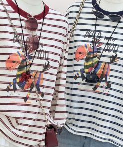 Alternative view of ÁO TD NGỰA SỌC VIỀN CỔ