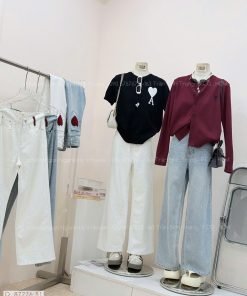 QUẦN JEAN SUÔNG TÚI SAU TIM