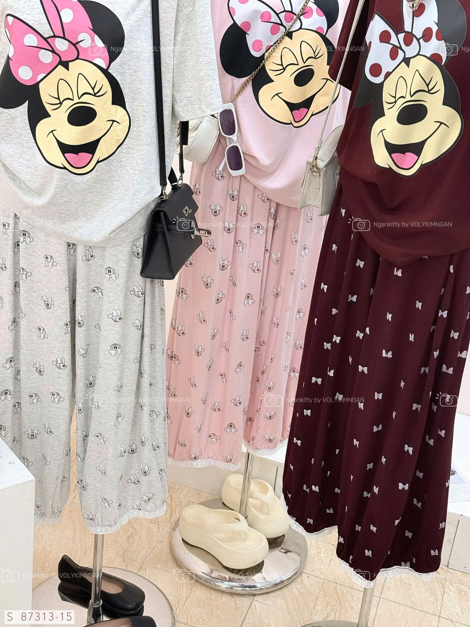 SET MINNIE CỔ REN QUẦN POM NƠ - Hình ảnh 7