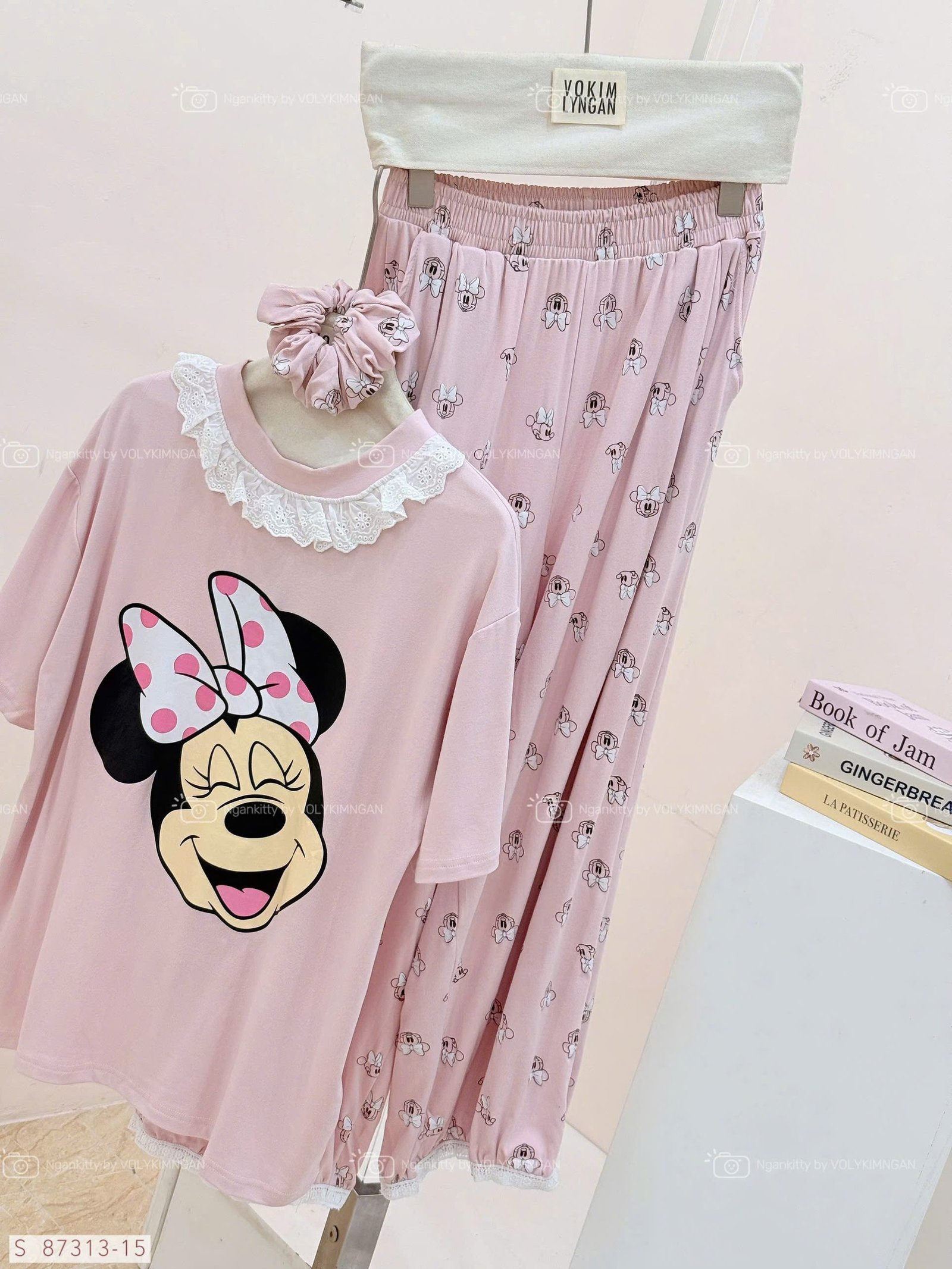 SET MINNIE CỔ REN QUẦN POM NƠ - Hình ảnh 12