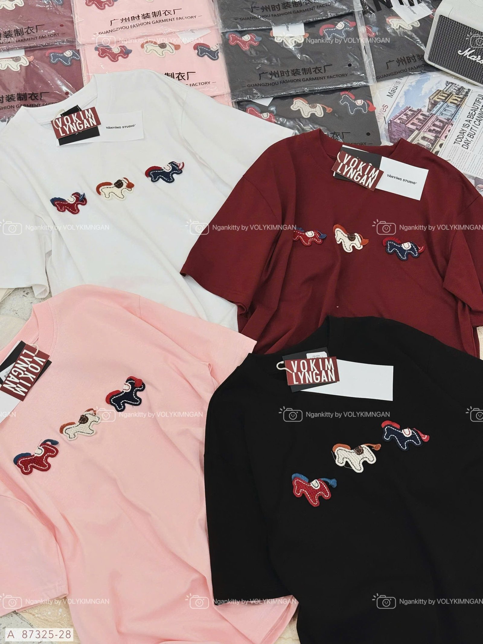 ÁO 3 CHÚ NGỰA THÊU - Hình ảnh 2