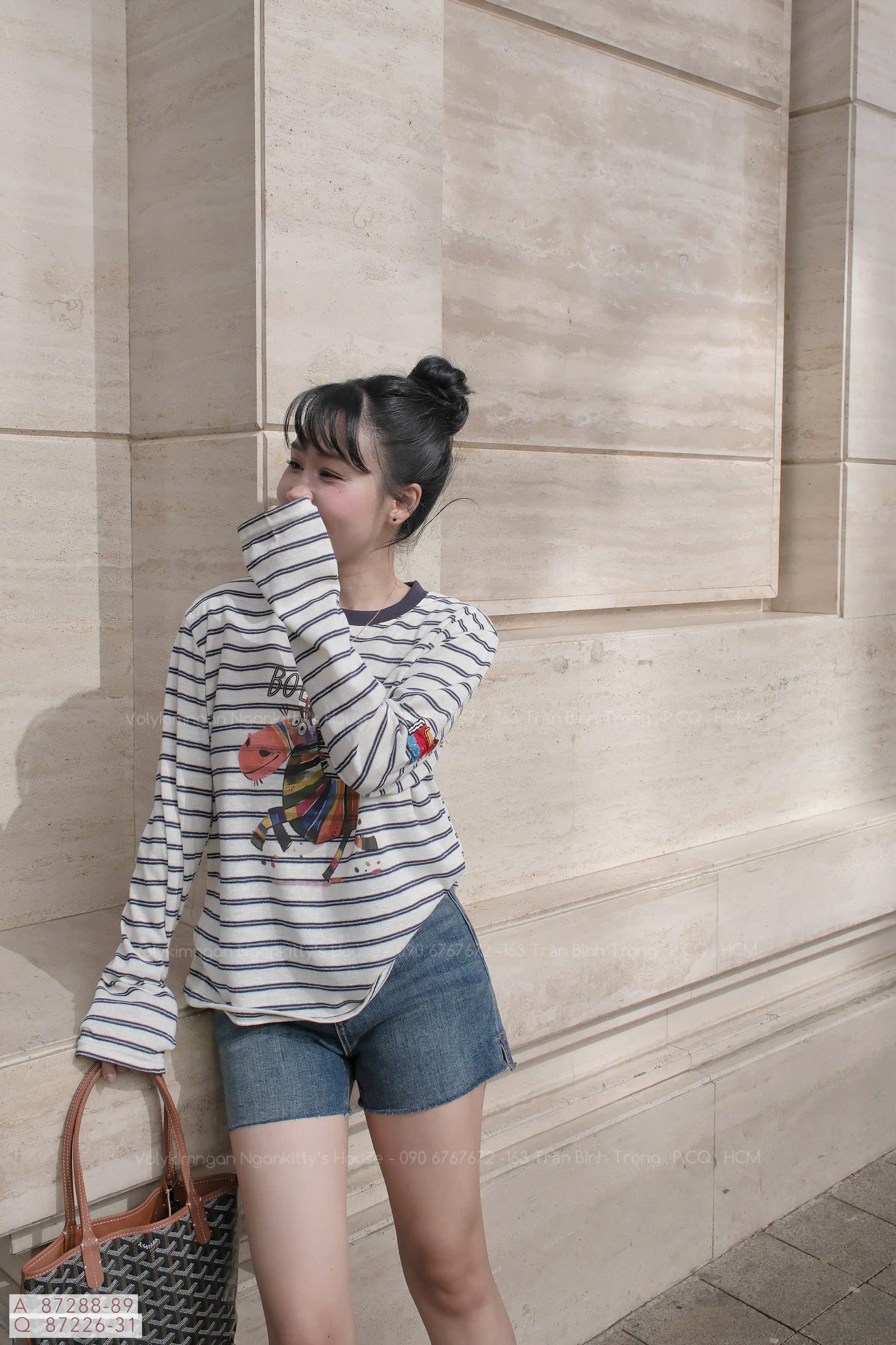 ÁO TD NGỰA SỌC VIỀN CỔ - Hình ảnh 3