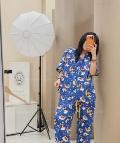 SET PIJAMA MICKEY TRĂNG SAO