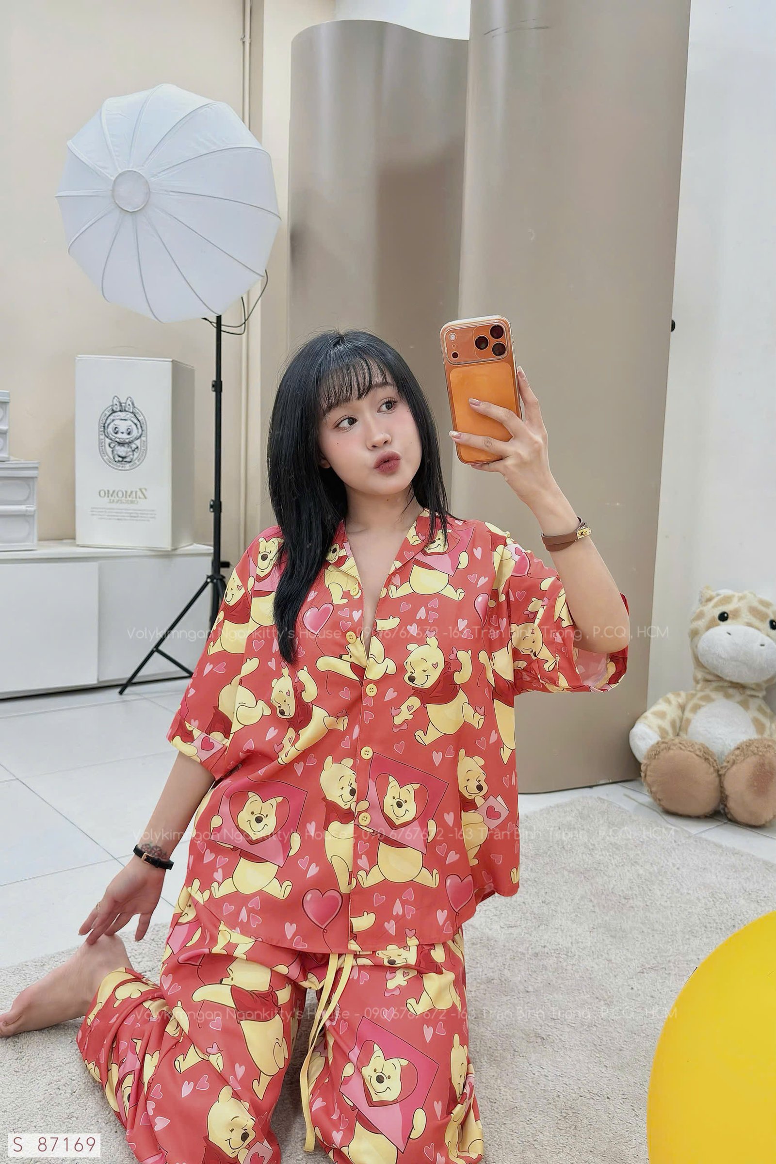 SET PIJAMA GẤU POOH TIM - Hình ảnh 5