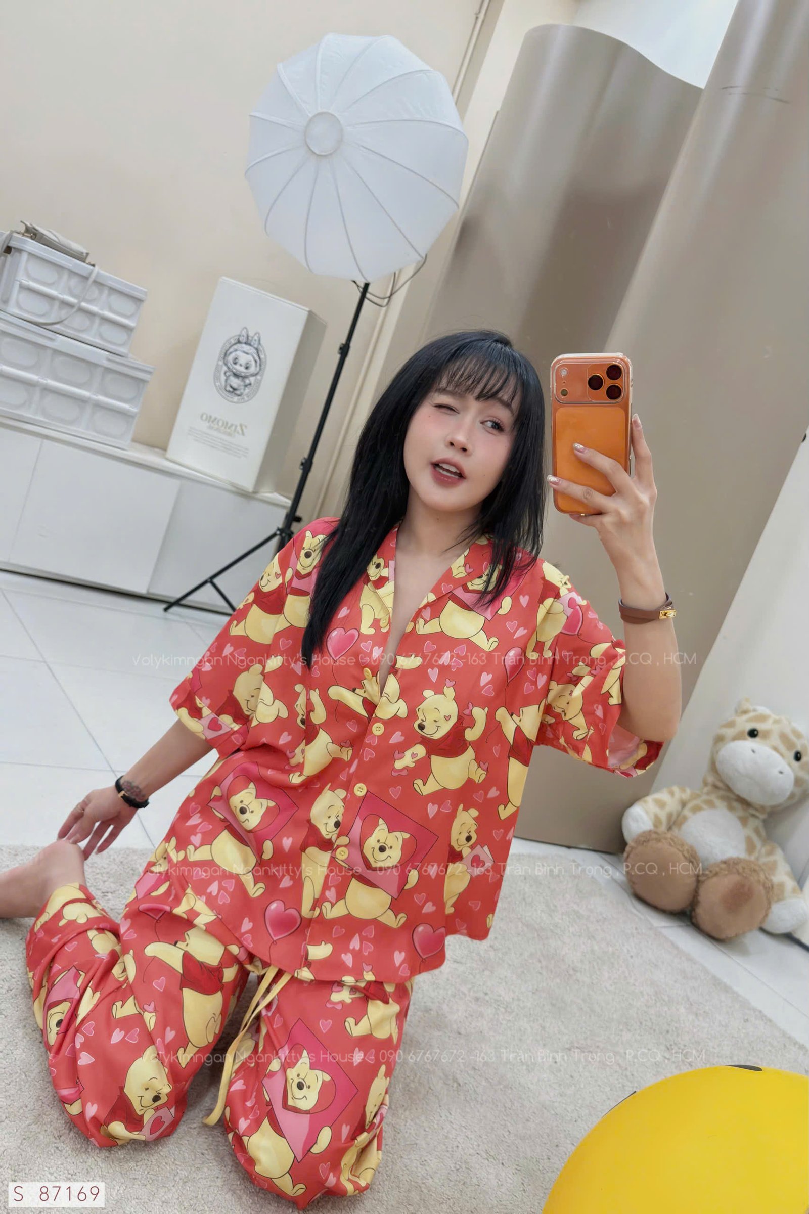 SET PIJAMA GẤU POOH TIM - Hình ảnh 4