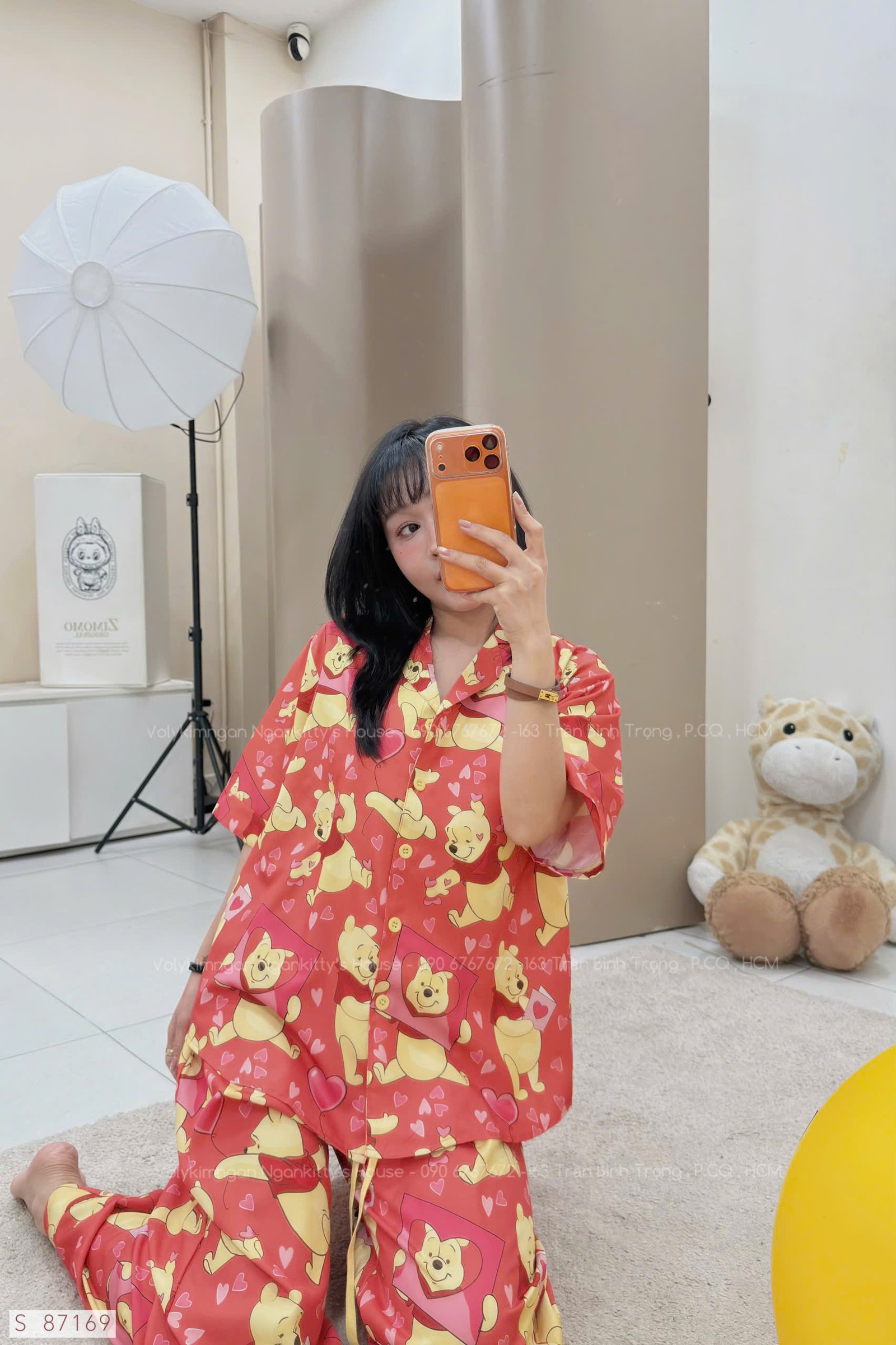 SET PIJAMA GẤU POOH TIM - Hình ảnh 3