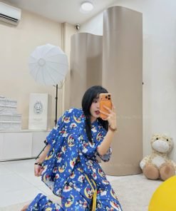 Alternative view of SET PIJAMA MICKEY TRĂNG SAO