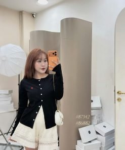 ÁO TD CADIGAN LOGO POLO