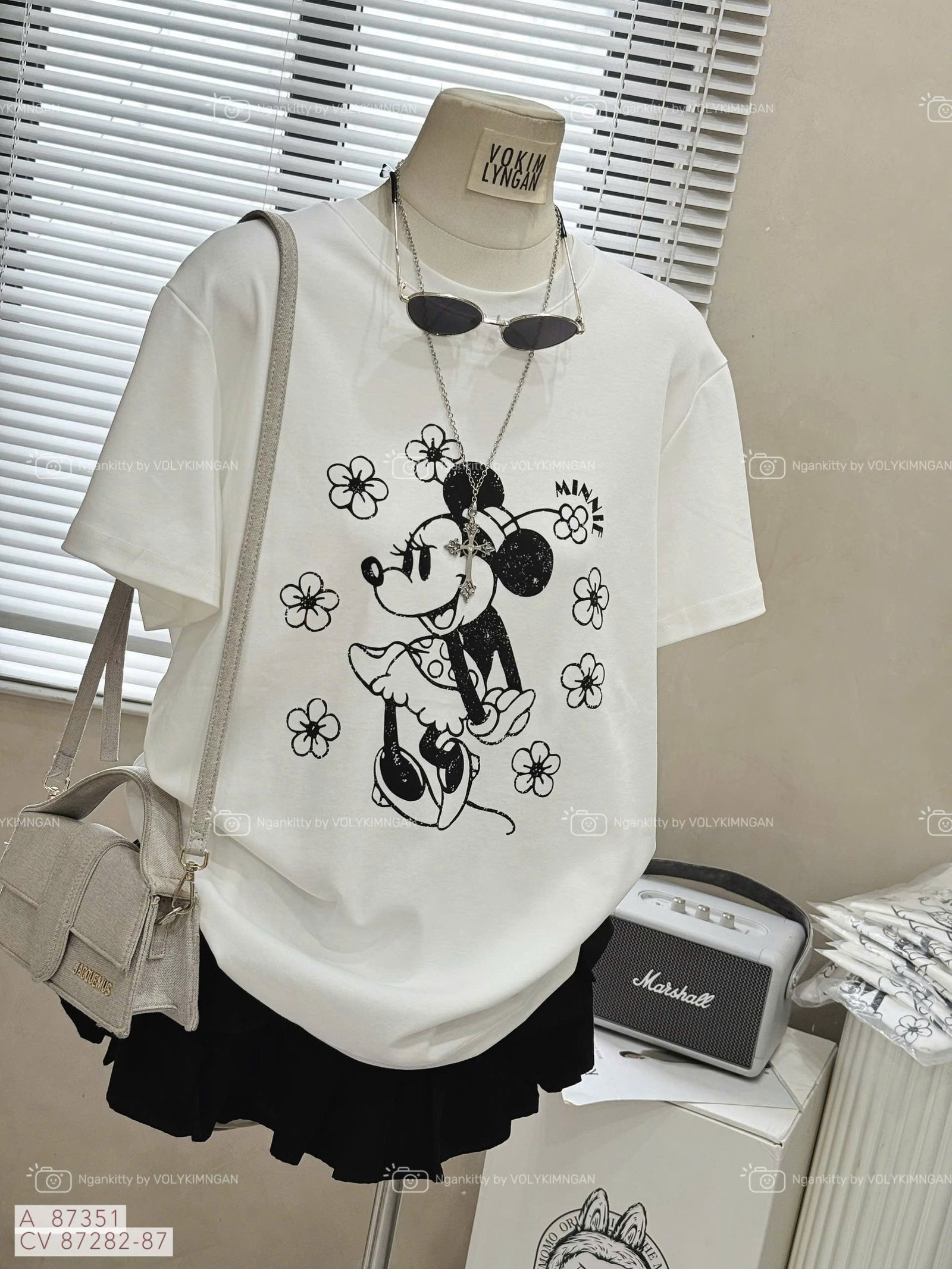 ÁO CHUỘT MINNIE HOA