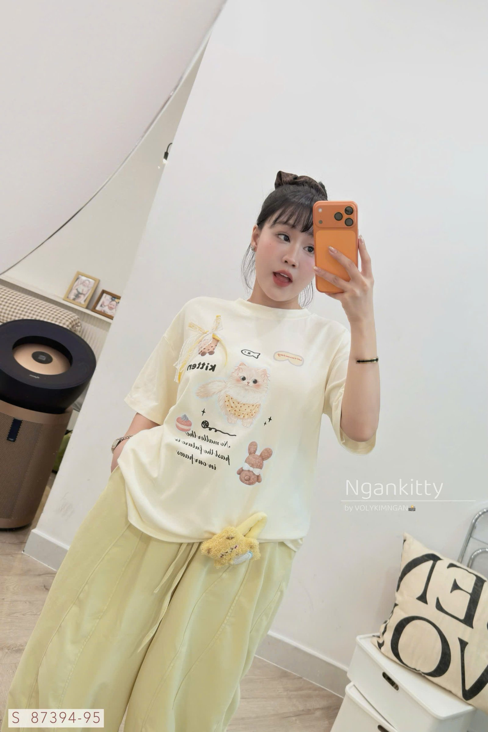 SET MÈO NƠ REN QUẦN POM + KẸP - Ảnh 7