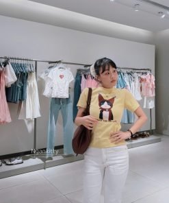 Alternative view of ÁO BABYTEE MÈO ĐEN NÓN