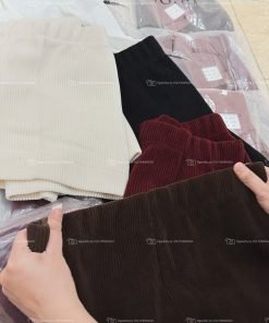 Alternative view of QUẦN SHORT KAKI NHUNG GÂN NỔI