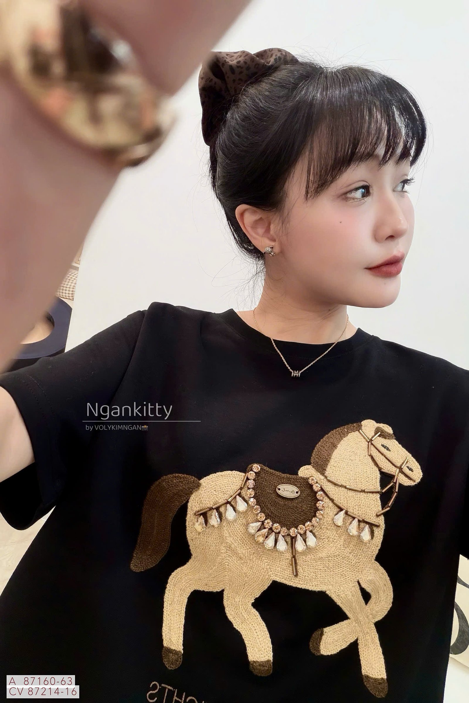 ÁO NGỰA THÊU ĐÍNH ĐÁ - Ảnh 4