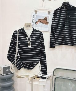 ÁO TD SỌC KHÓA KÉO POLO LAUREN