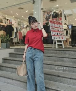 ÁO LOGO MIUMIU CỔ POLO