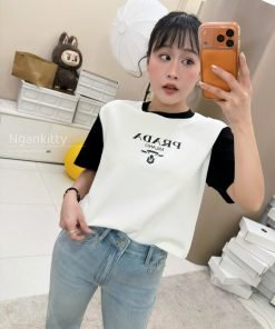 Alternative view of ÁO PRADA TAY ĐEN CỔ VIỀN