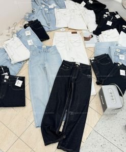 Alternative view of QUẦN JEAN SUÔNG VIỀN CHỈ NỔI