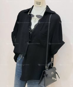 Alternative view of ÁO SƠMI CỔ V MIX REN