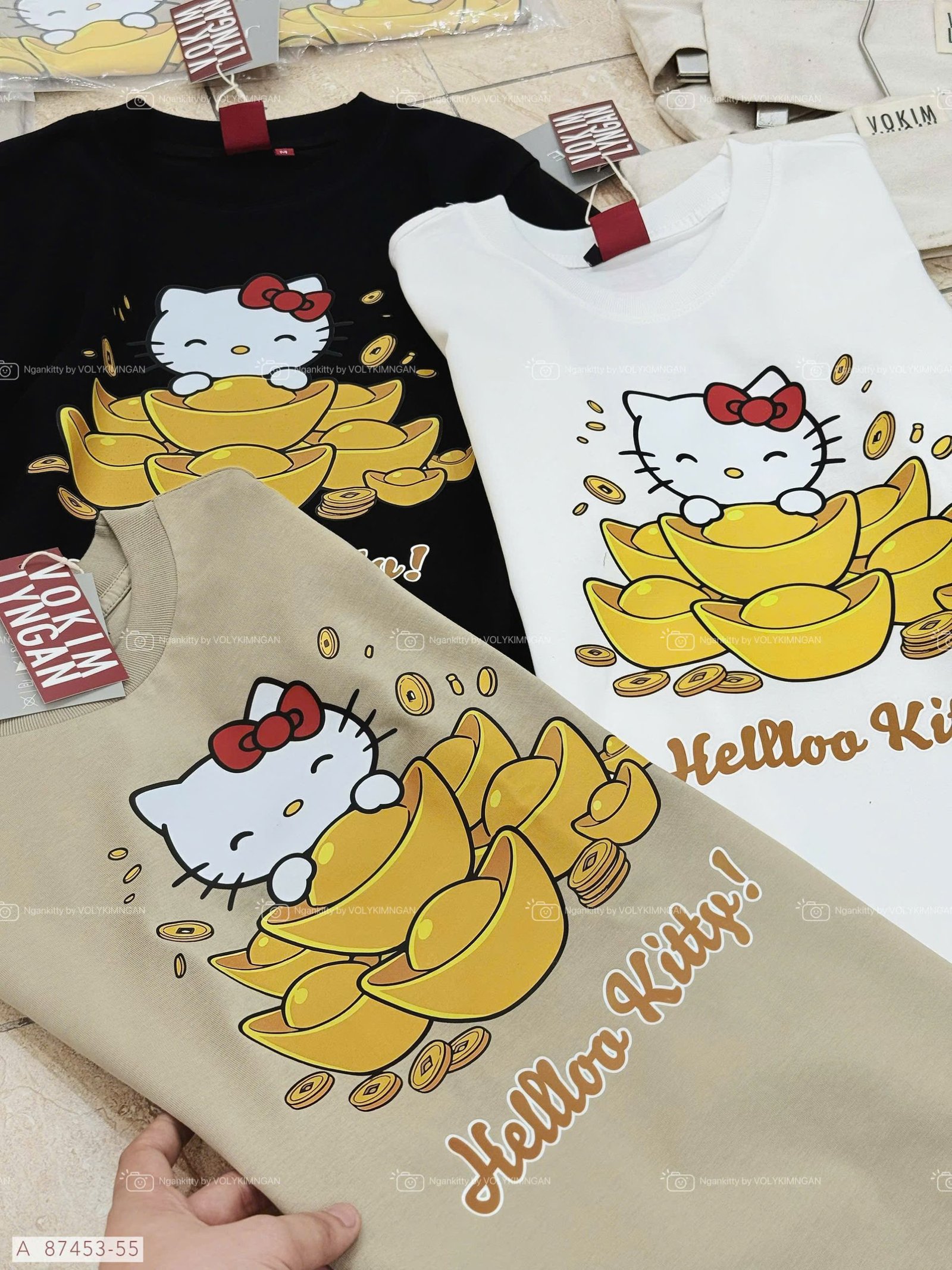 ÁO HELLOKITTY THỎI VÀNG - Ảnh 4
