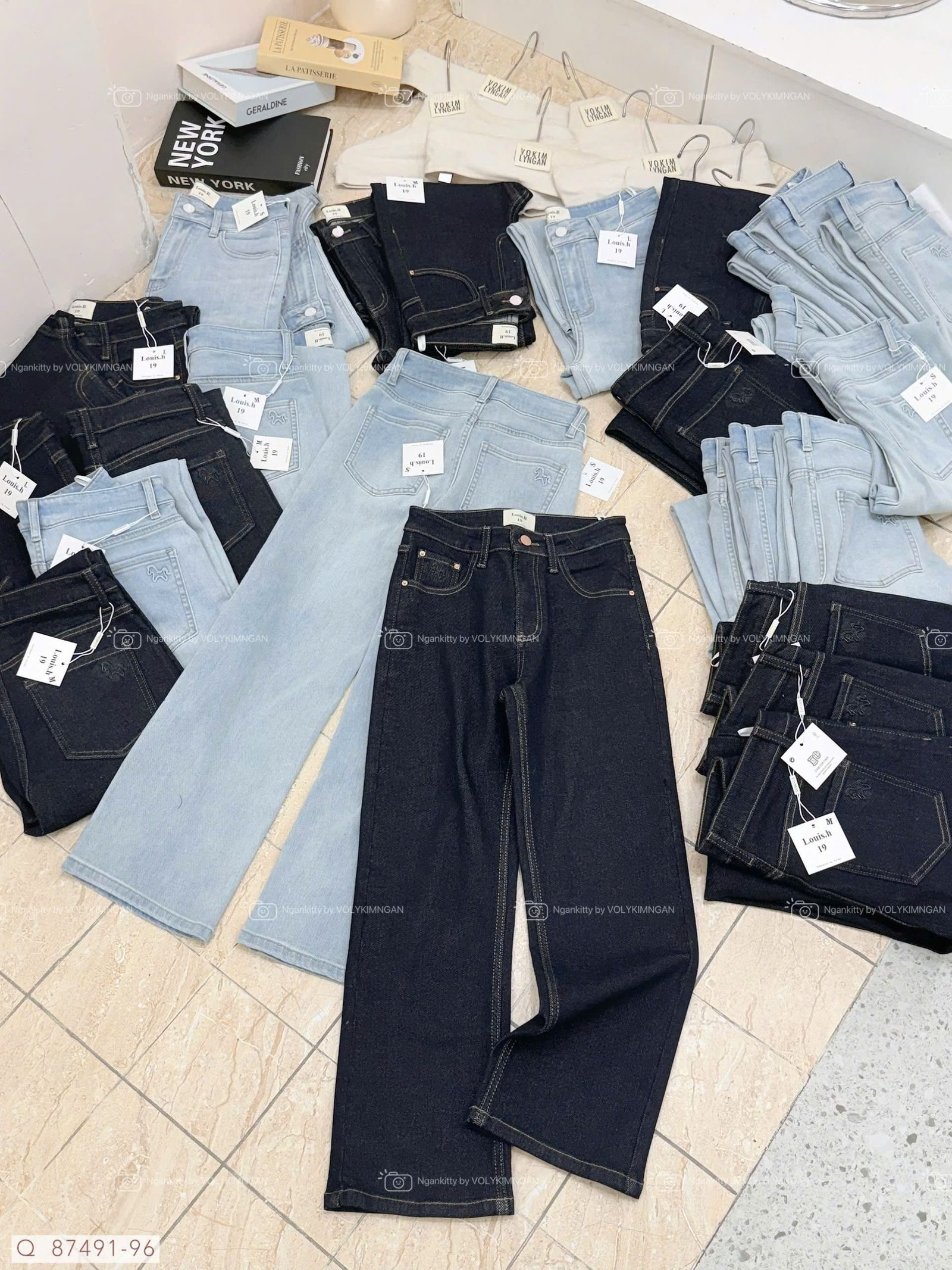 QUẦN JEAN SUÔNG ĐỨNG NGỰA DẬP - Hình ảnh 2