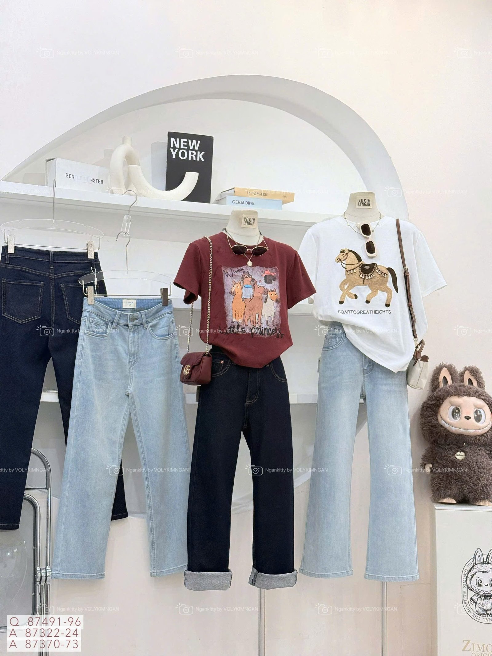 QUẦN JEAN SUÔNG ĐỨNG NGỰA DẬP